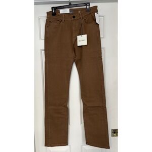 DL1961 Mens Avery Brown Modern Straight Leg Jeans Size 31 X 34 Preppy Tigers Eye